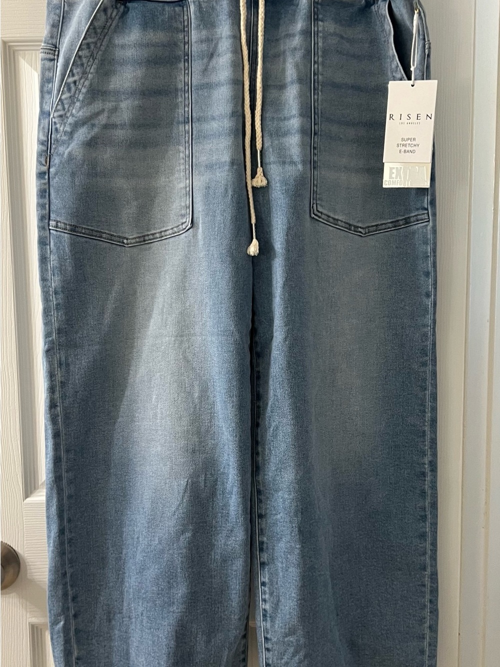 RISEN Super Stretchy Wide-Leg Jeans - Picture 2 of 5